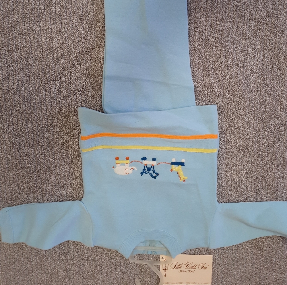 Blue baby suit